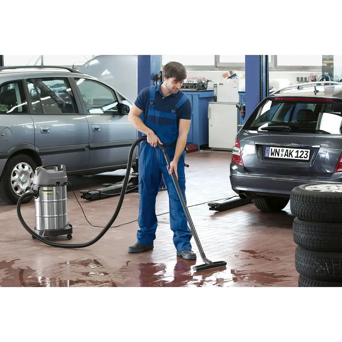Aspiradora Polvo/agua Karcher 38l 3