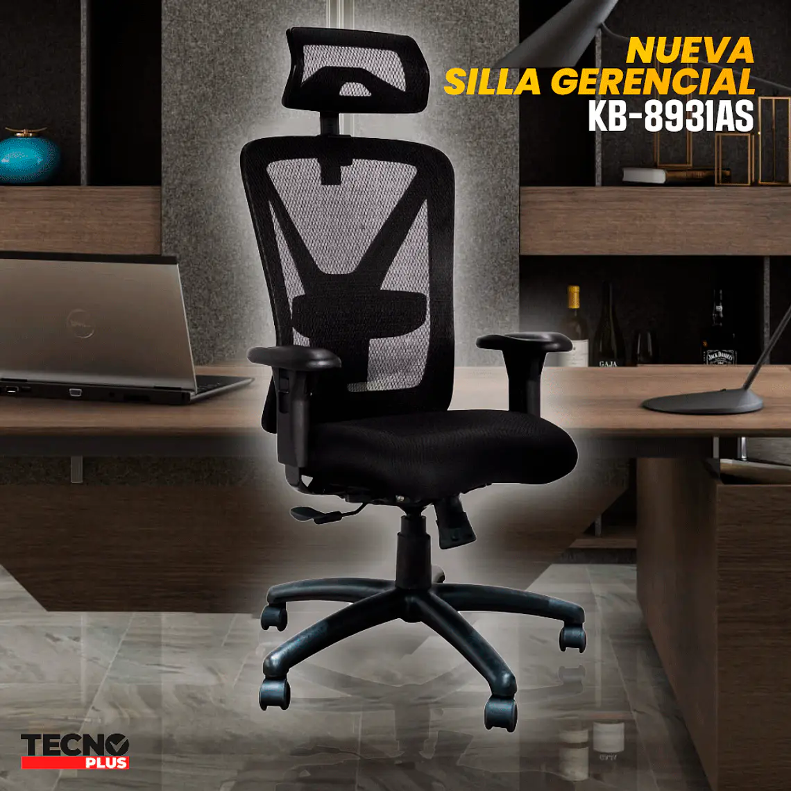 Silla Gerencial Base Nylon - Ergonomica 4