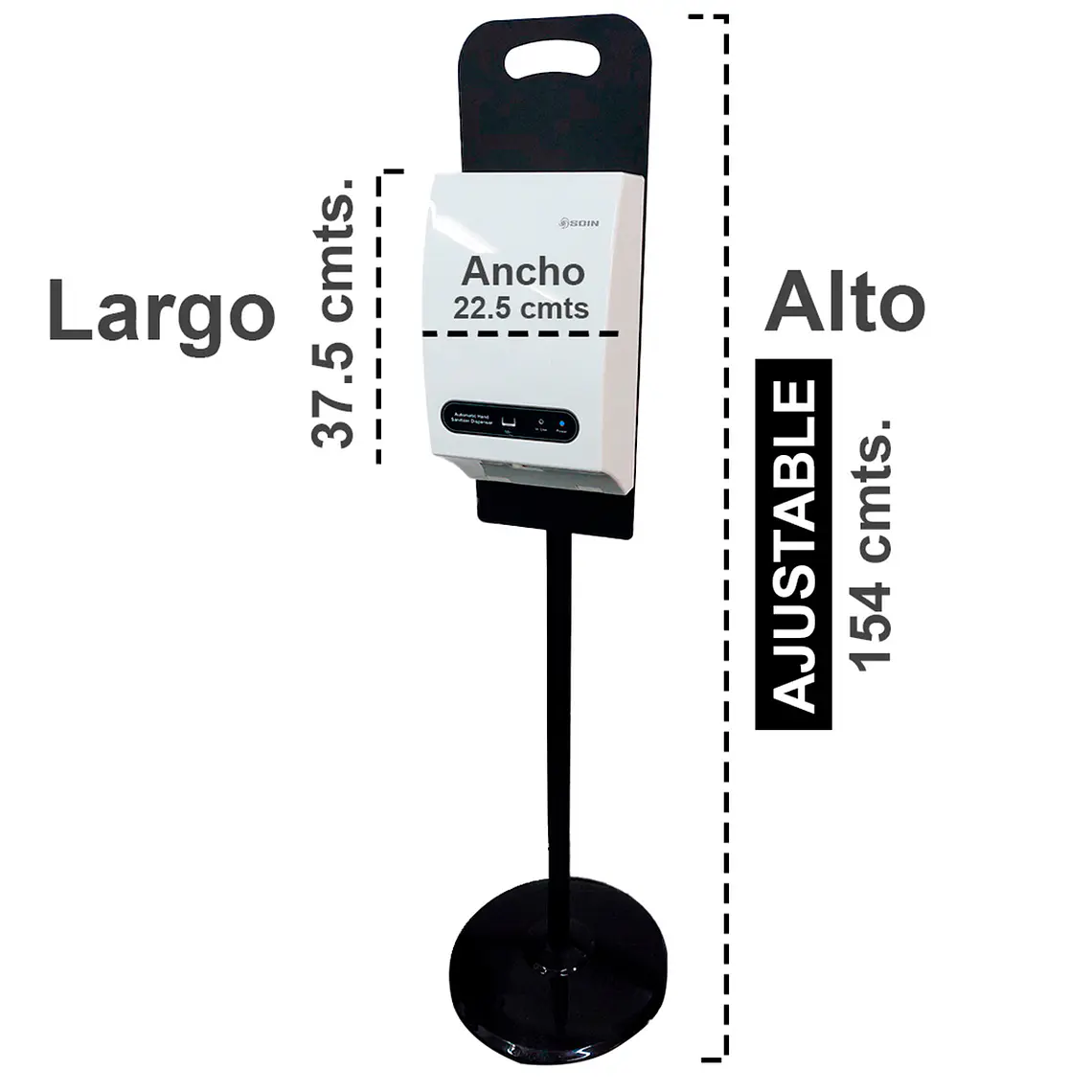Totem Sanitizador De Manos Auto. 1800ml 5