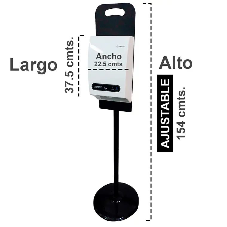 Totem Sanitizador De Manos Auto. 1800ml 5