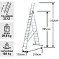 Esc. Aluminio Tijera Tel.3 X 3.35m - Miniatura 2