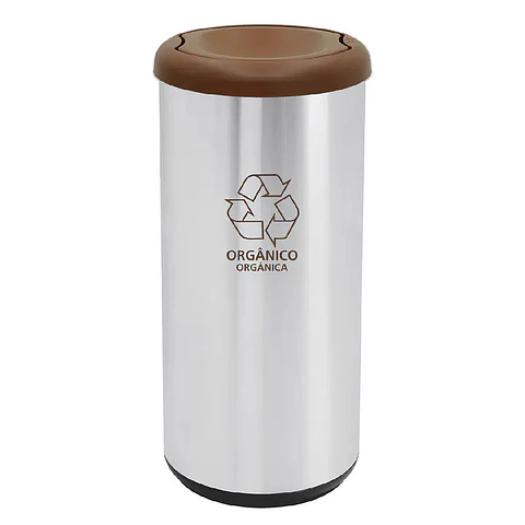 Basurero Iconico Cafe 40l Acero Inox. Tramont