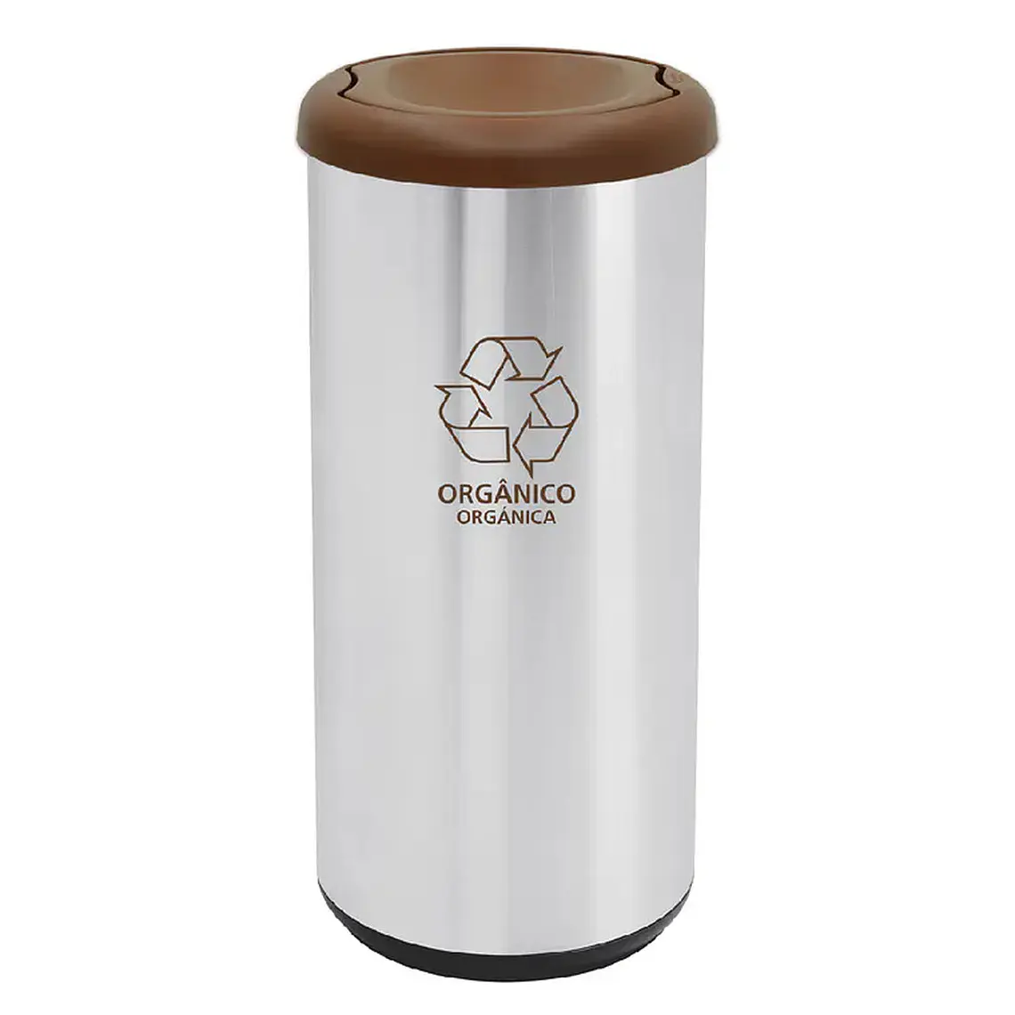 Basurero Iconico Cafe 40l Acero Inox. Tramont 1