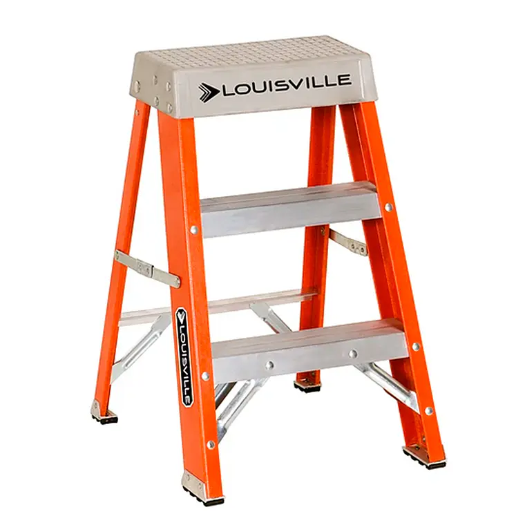 Escalera Fibra De Vidrio 2 PeldaÑos Louisvill 1