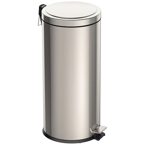 Basurero Pedal 30l Acero Inox. Tramontina