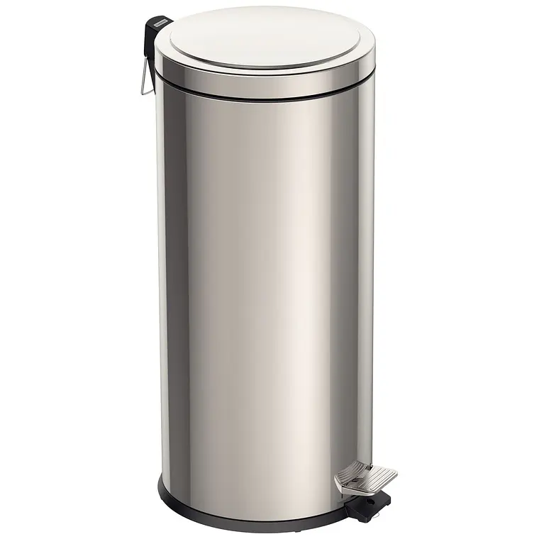 Basurero Pedal 30l Acero Inox. Tramontina 1