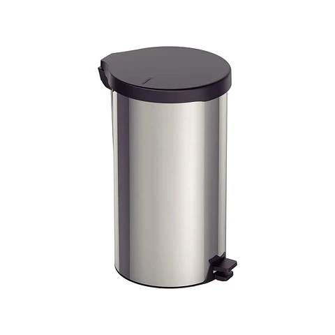 Basurero 20l Acero Inox. Tapa Plastica