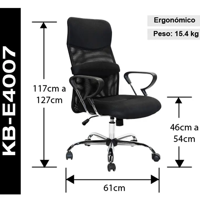 Silla Ejecutiva Oficina Respaldo Alto 6