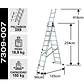 Esc. Aluminio Tijera Tel.3 X 2.54m - Miniatura 2