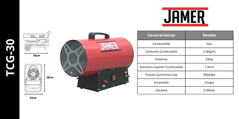 Turbo Calefactor A Gas 30 Kw