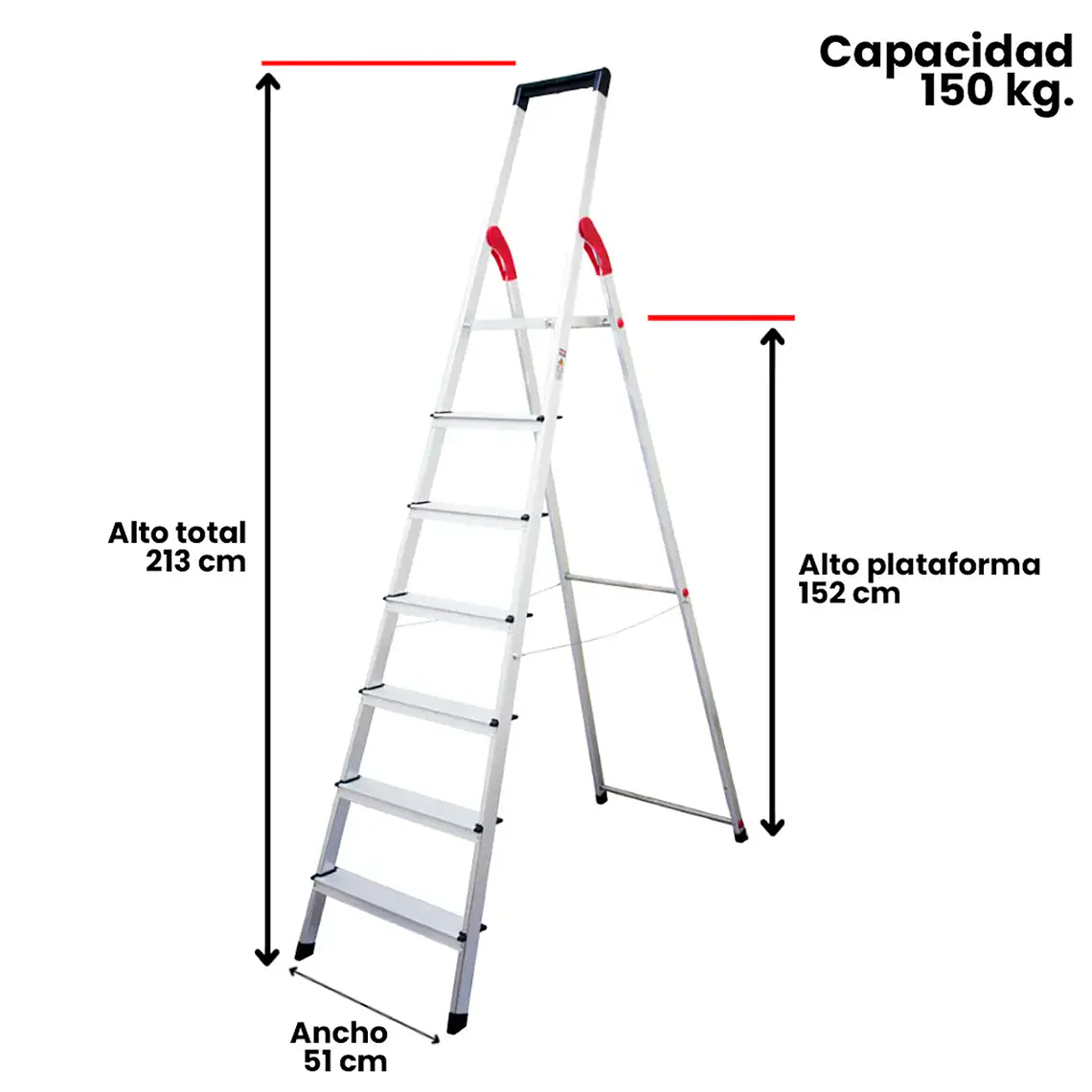 Esc. Alum Tijera Plataforma 7 Peld 3
