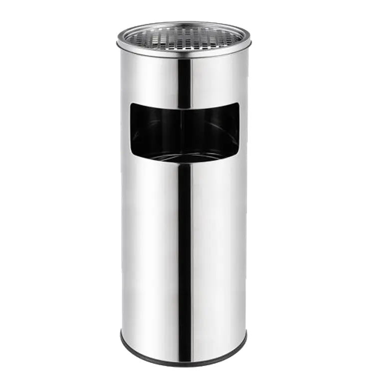 Basurero Cenicero Acero Inox Soin 18l 1