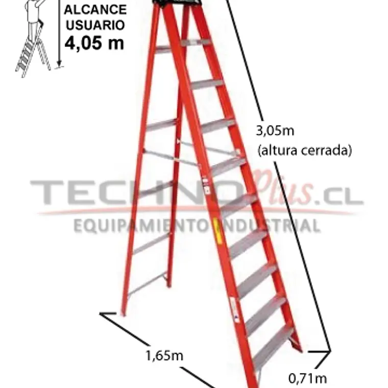 Esc. F. Vidrio Tijera 3.05m 12