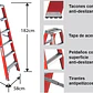 Esc. F. Vidrio Tijera Doble Acceso 1.82m - Miniatura 4