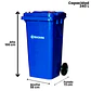 Contenedor De Basura 240l Azul - Miniatura 2