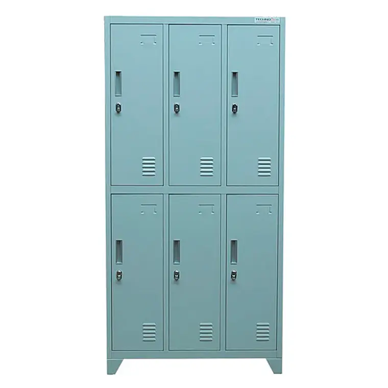 Lockers Metalico 6 Casilleros 1