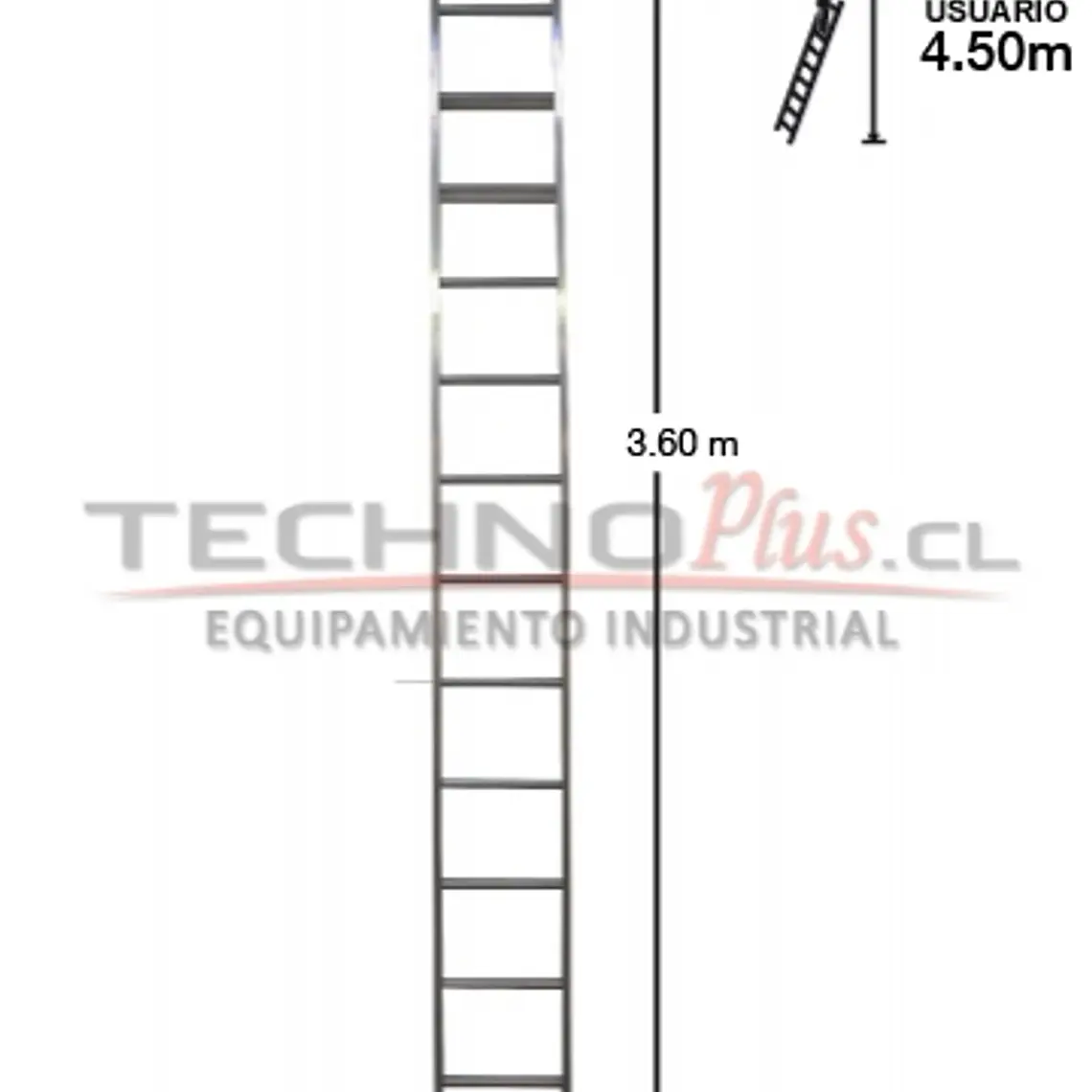 Esc. Aluminio Recta Simple 3.66m 2