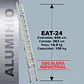 Esc. De Aluminio TelescÓpica 24 Peld 150 Kg - Miniatura 4