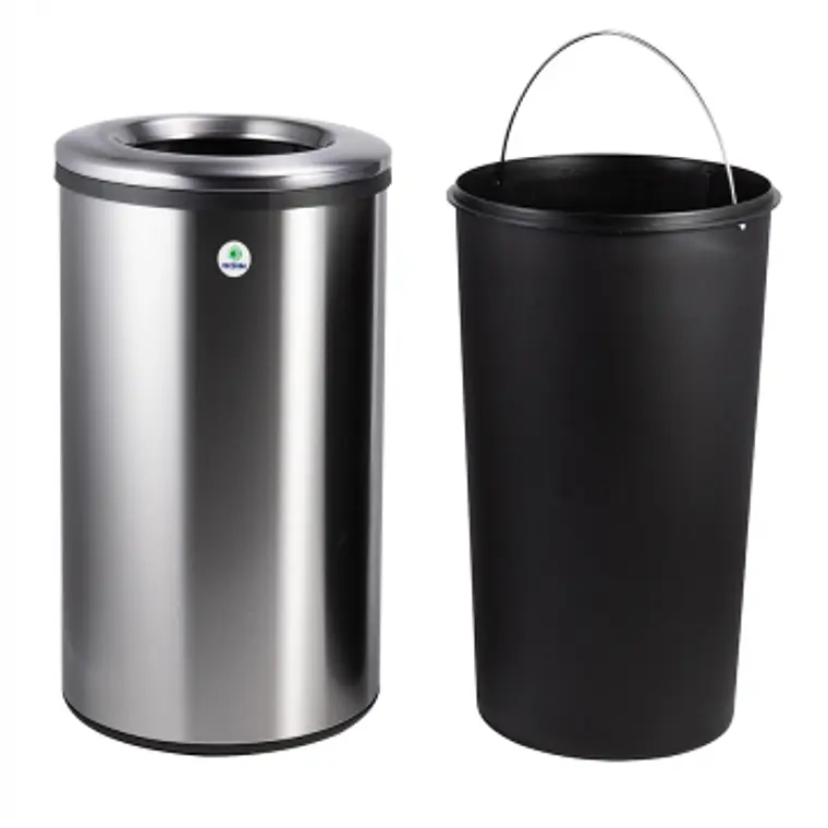 Basurero Acero Inox Soin 40l Abierto 3
