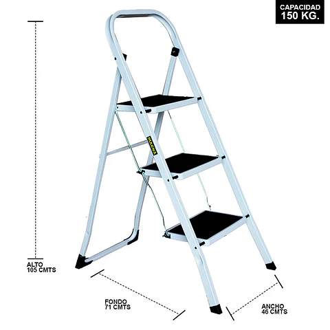 Piso Escalera Plegable 3p Profesional
