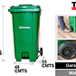 Basurero C/tapa, Rueda Y Pedal 120l - Miniatura 5