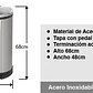 Basurero Acero Inox Soin 50l - Miniatura 6