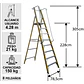 Esc. Fibra V. Plat. Con Baranda 8 Peld - Miniatura 2