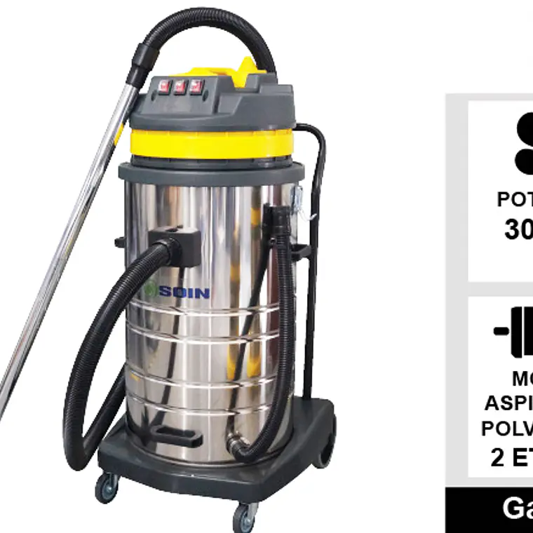 Aspiradora Polvo/agua 80l Soin 5