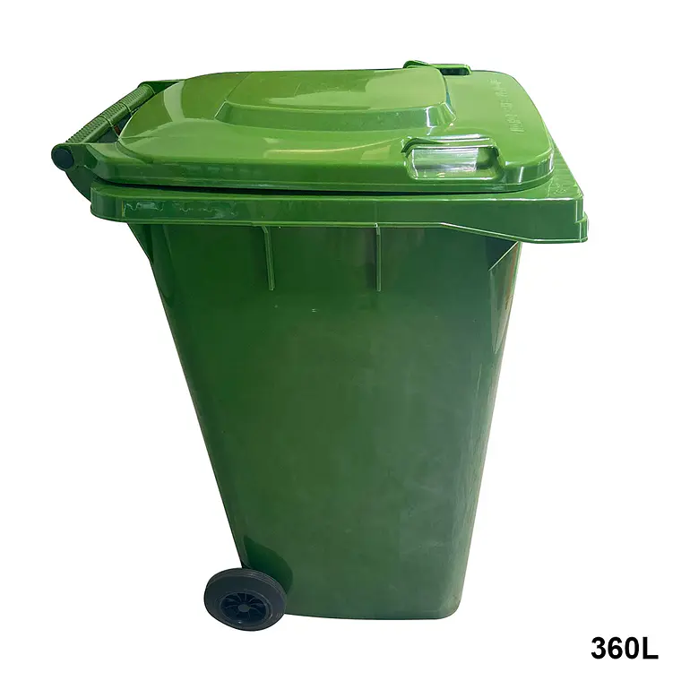 Contenedor De Basura 360l Verde 2