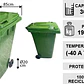 Contenedor De Basura 360l Verde - Miniatura 4