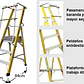 Esc. Fibra V. Plat. Con Baranda 3 Peld - Miniatura 2