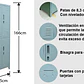 Lockers Metalico 4 Casilleros - Miniatura 8