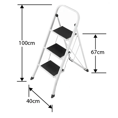 Piso Escalera Plegable 3p Fuerte