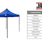 Toldo Plegable Azul 3x3 - Miniatura 6