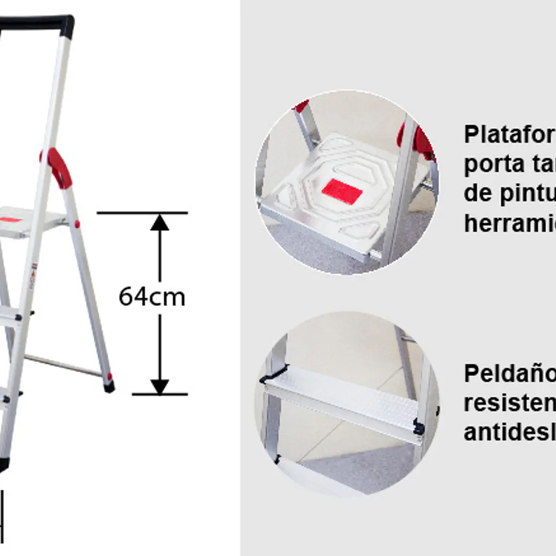 Esc. Alum Tijera Plataforma 3 Peld 5