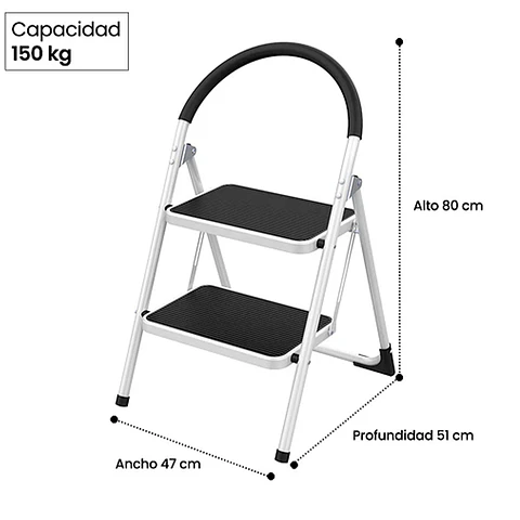 Piso Escalera Plegable 2p Mango