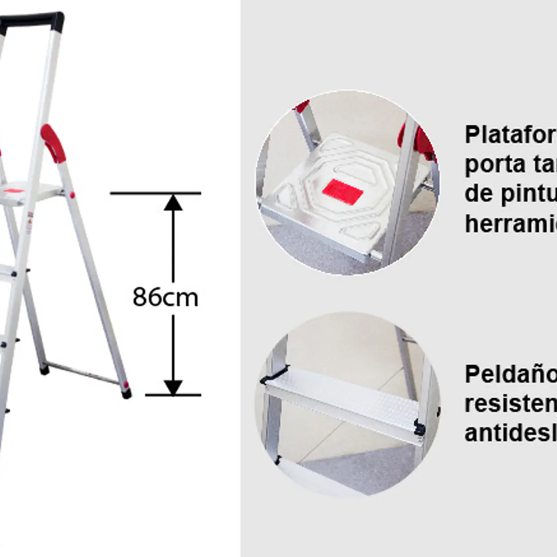 Esc. Alum Tijera Plataforma 4 Peld 4