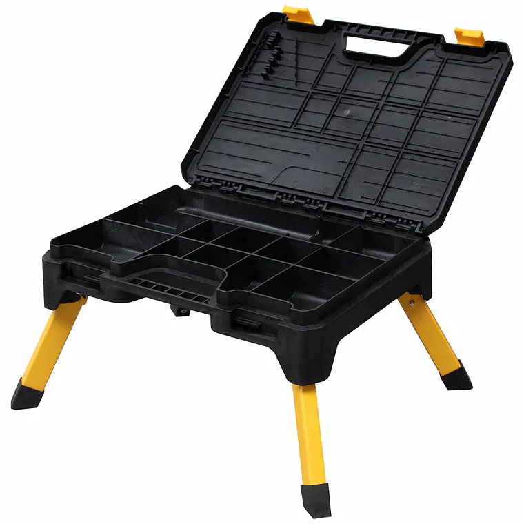 Plataforma De Trabajo Plegable Con Caja De Herramientas 2