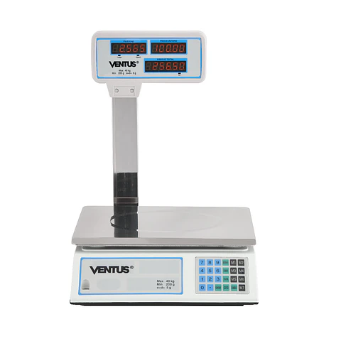 BALANZA DIGITAL 40 KG CON VISOR AÉREO VENTUS
