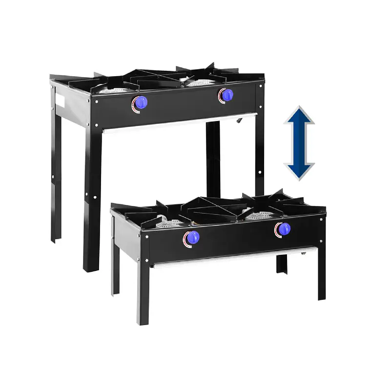 ANAFE INDUSTRIAL 2 PLATOS A GAS ECO  1