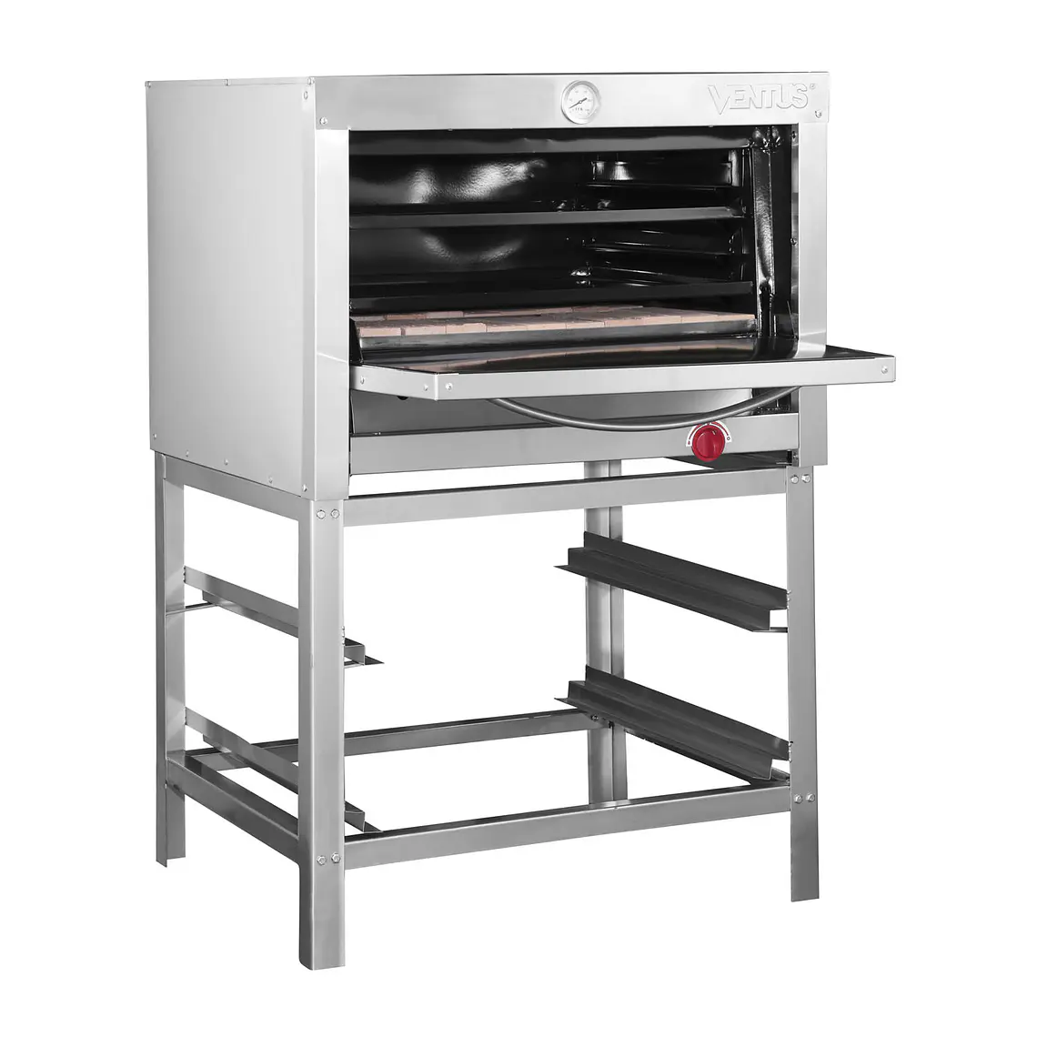 HORNO INDUSTRIAL A GAS 1 CÁMARA VENTUS CON ATRIL Y BANDEJAS 3