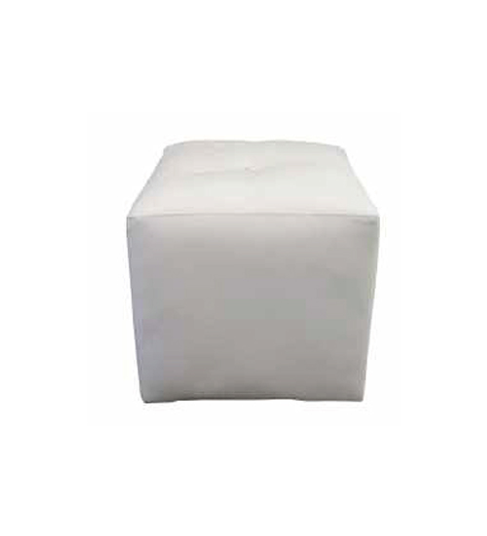 POUF BOTÓN BLANCO