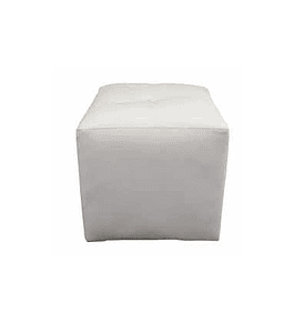 POUF BOTÓN BLANCO