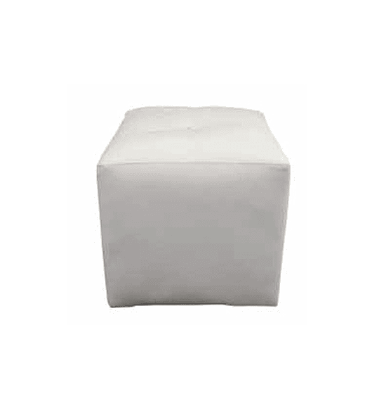 POUF BOTÓN BLANCO