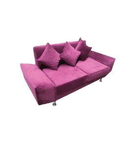 SOFÁ 2 CUERPOS MORADO