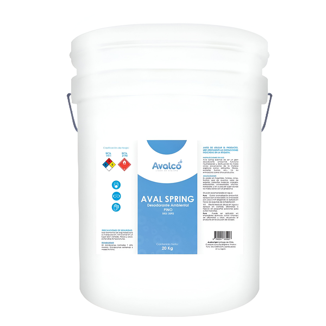 Aval Spring - Desodorante Ambiental aroma Pino Bd 20 L 1