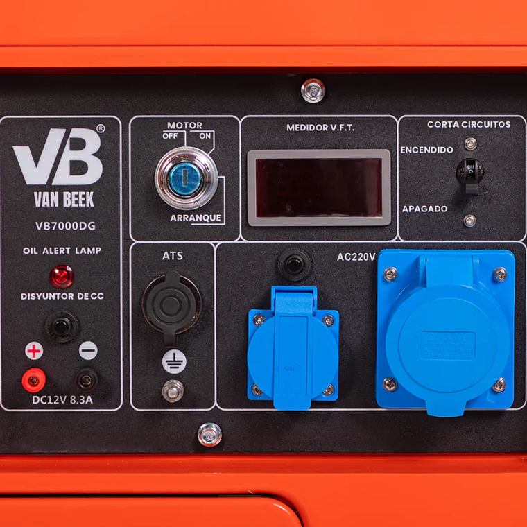 Generador van Beek 7.0Kva Diesel Sin ATS 3