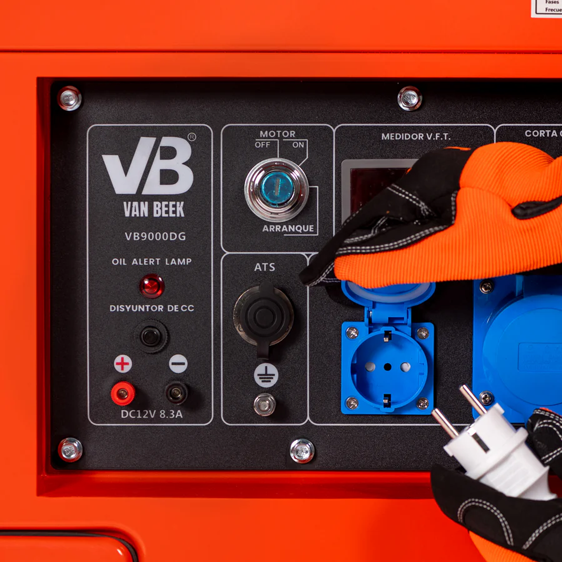 Generador van Beek 9.0Kva Diesel Sin ATS 6