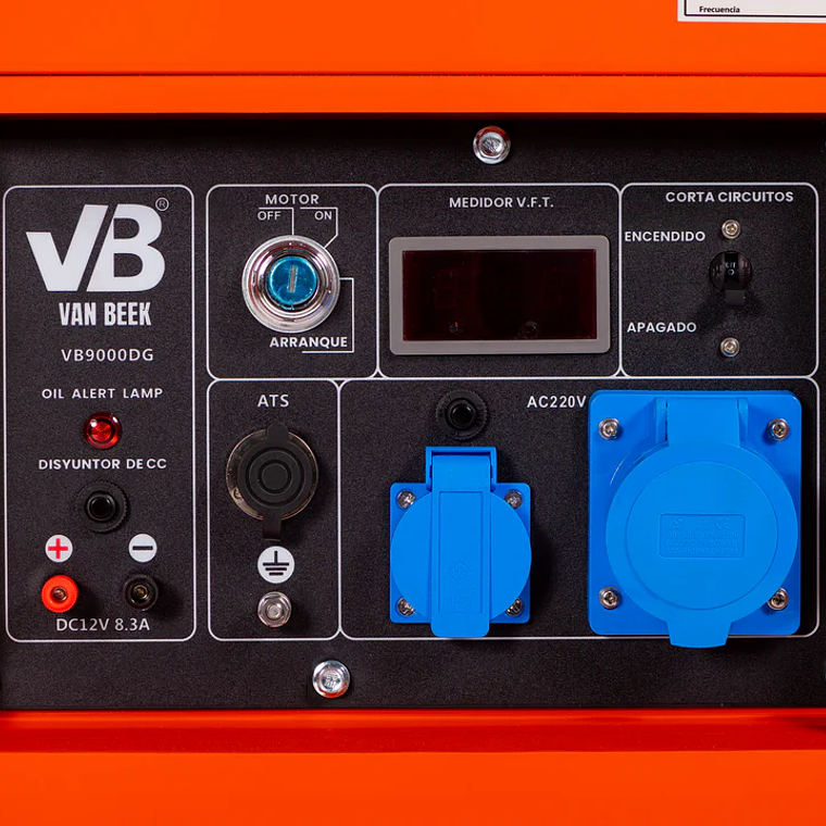 Pack Generador van Beek 9.0Kva Diesel con ATS 5