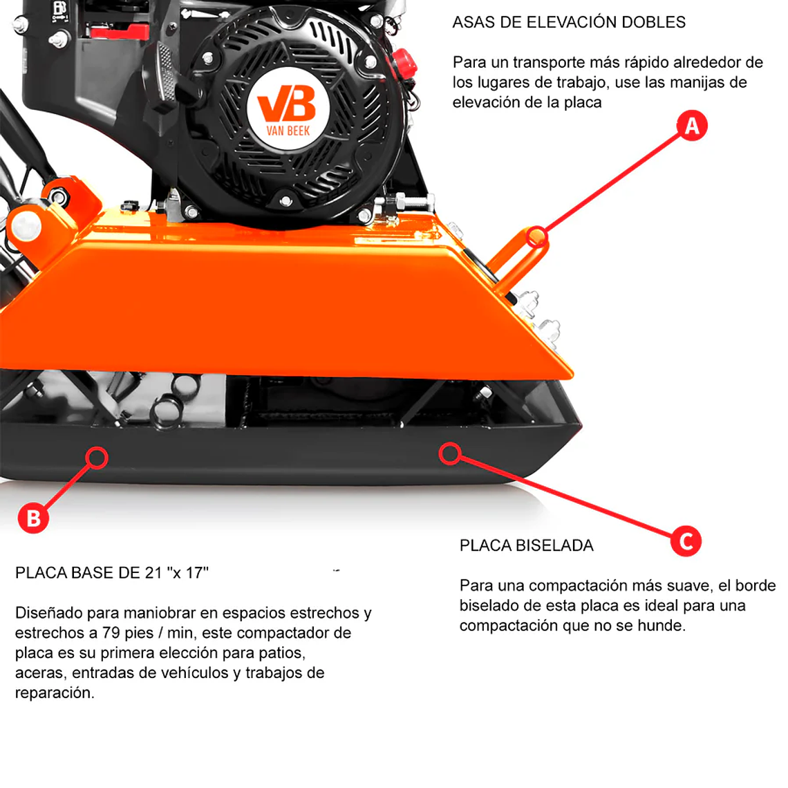 Placa Compactadora van Beek HvB80 3
